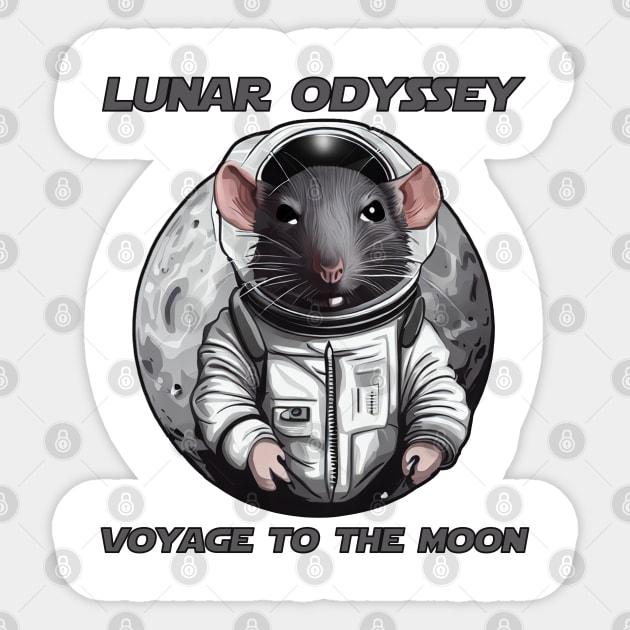 Lunar Odyssey v2 | Voyage To The Moon Sticker by amoral666